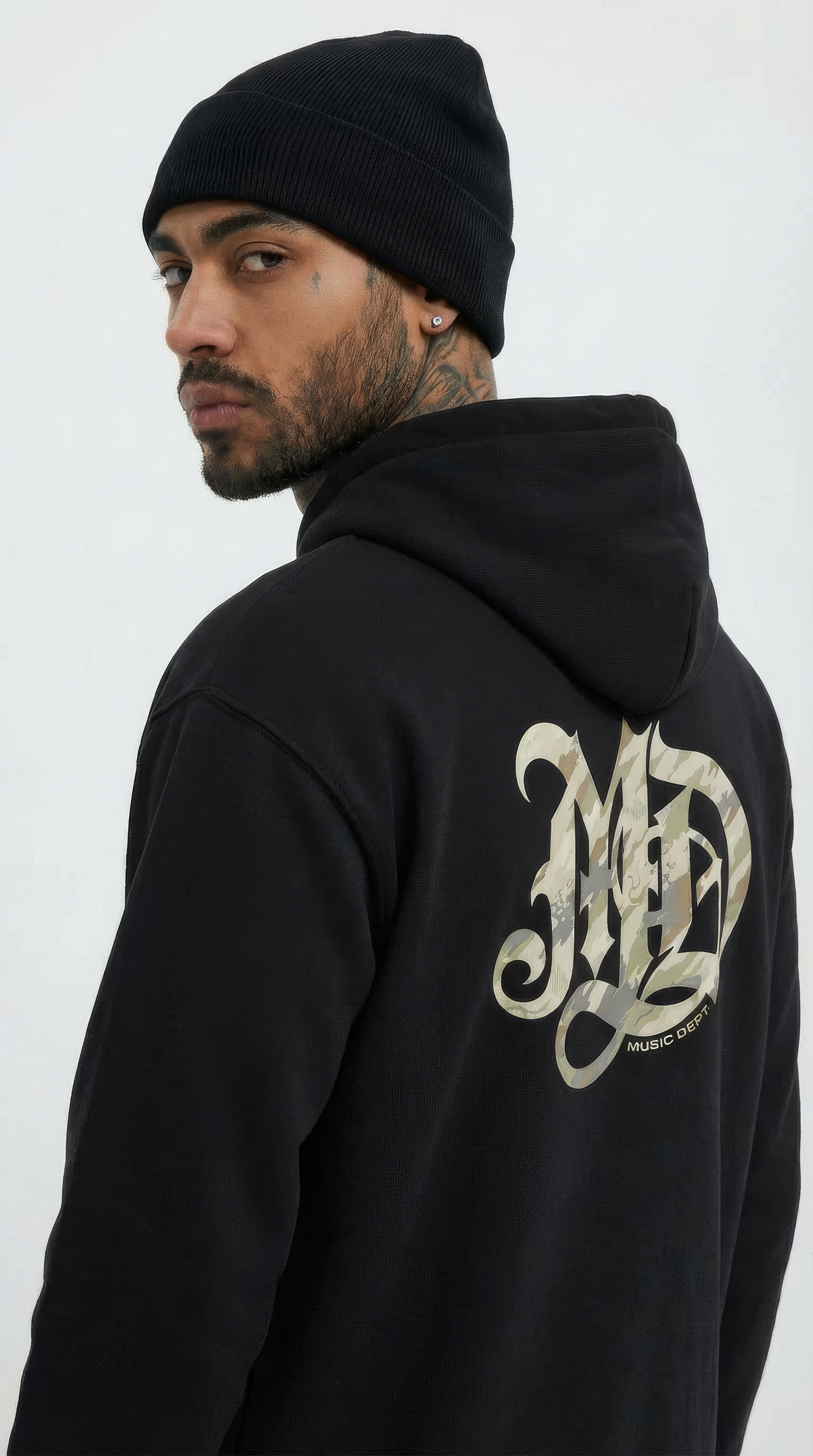 MUSIC DEPT.002 // Desert Signal Camo - Organic Cotton Hoodie