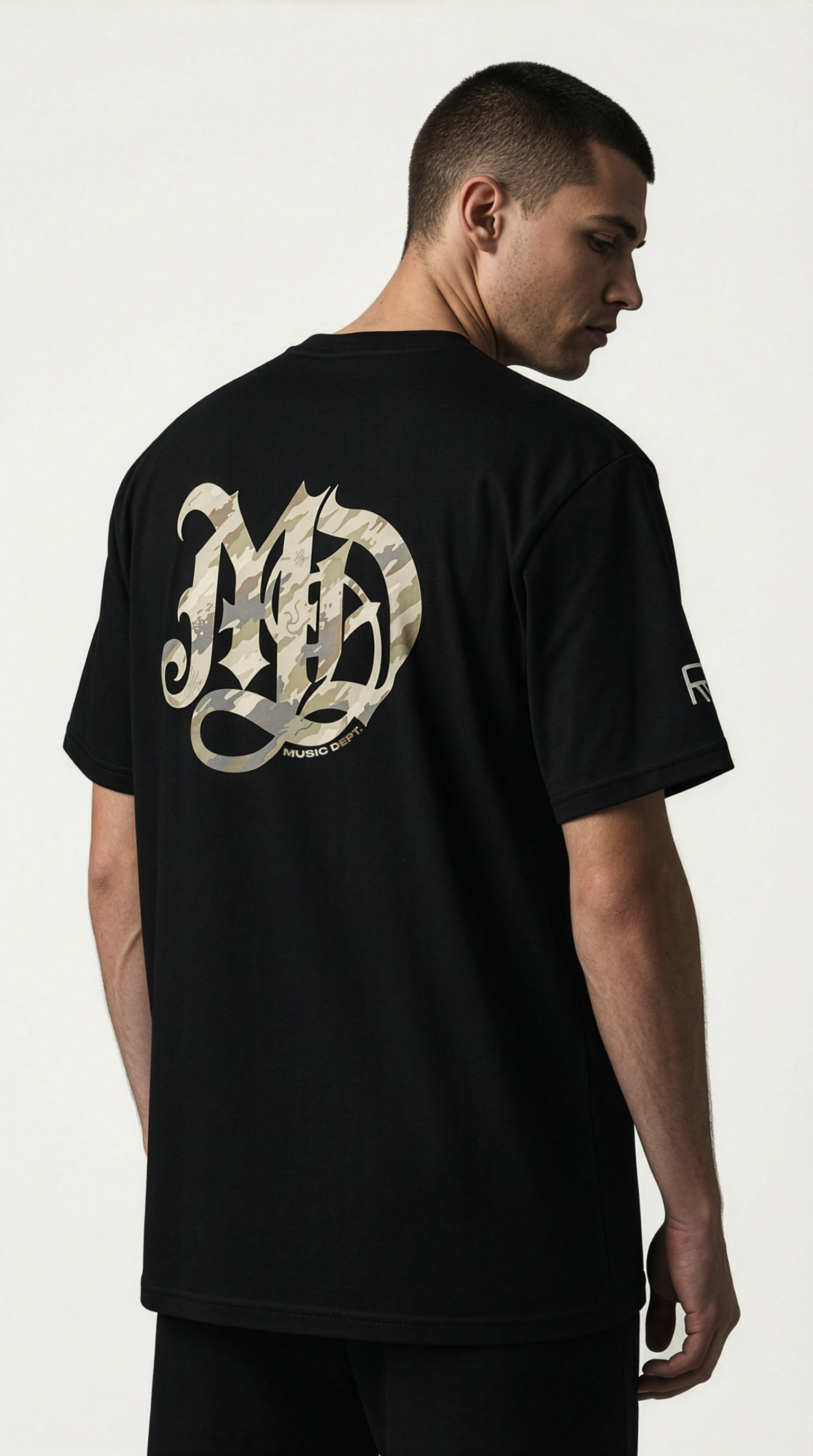 MUSIC DEPT.001 // Desert Signal Camo - Organic Cotton Tee